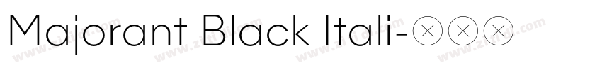 Majorant Black Itali字体转换